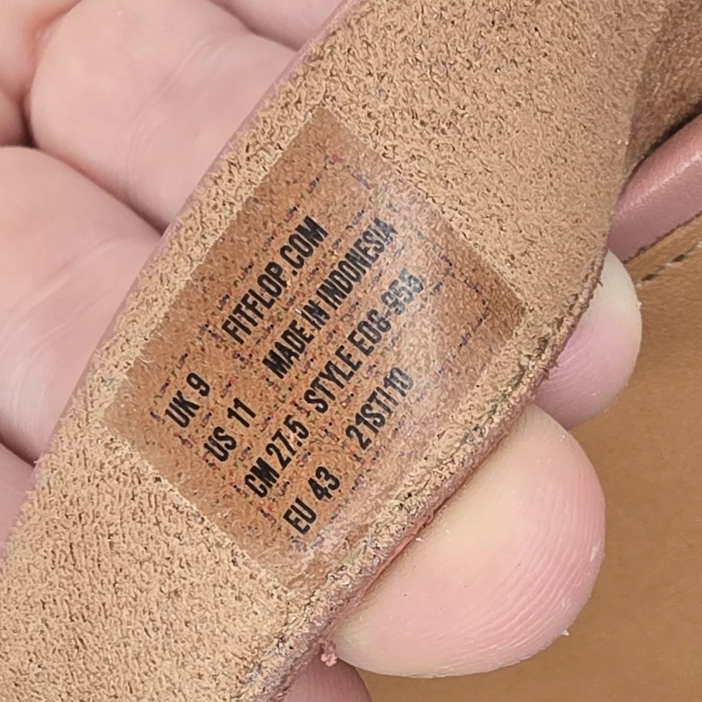 FitFlop | Gracie Leather Flip-Flop With Dynamicush Technology In Warm Rose NWOT! - Picture 13 of 13
